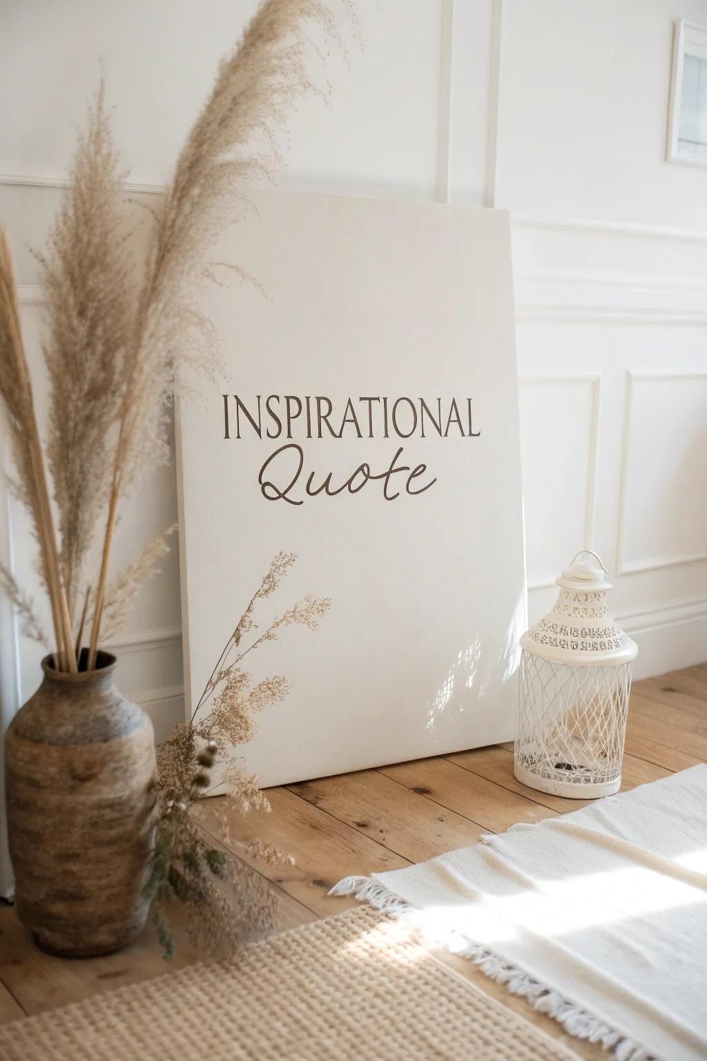 Elevate your space with the artwork of words. Find daily inspiration in minimalist elegance.