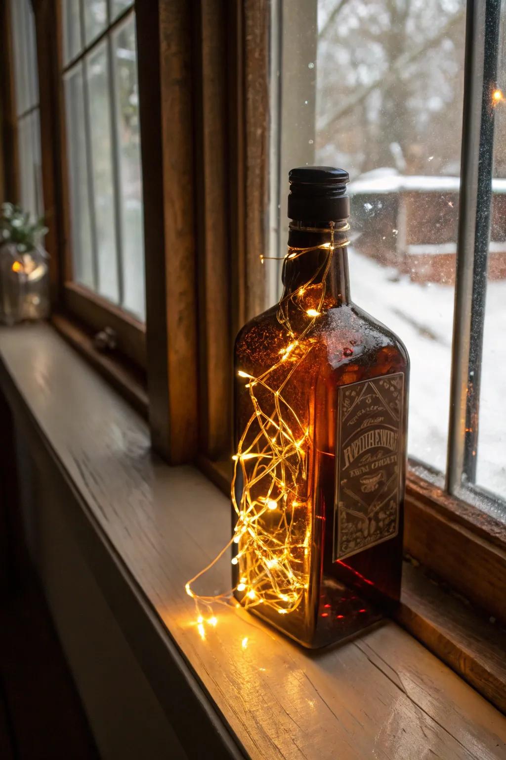 Illuminate your holidays with handcrafted elegance: a radiant masterpiece for your windowsill.