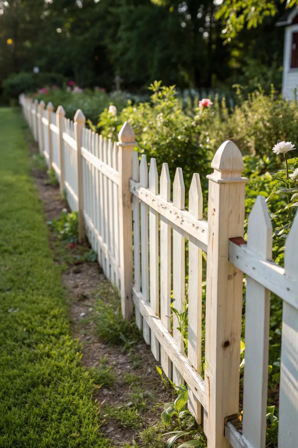 Elevate your garden soiree with a charming temporary picket enclosure.