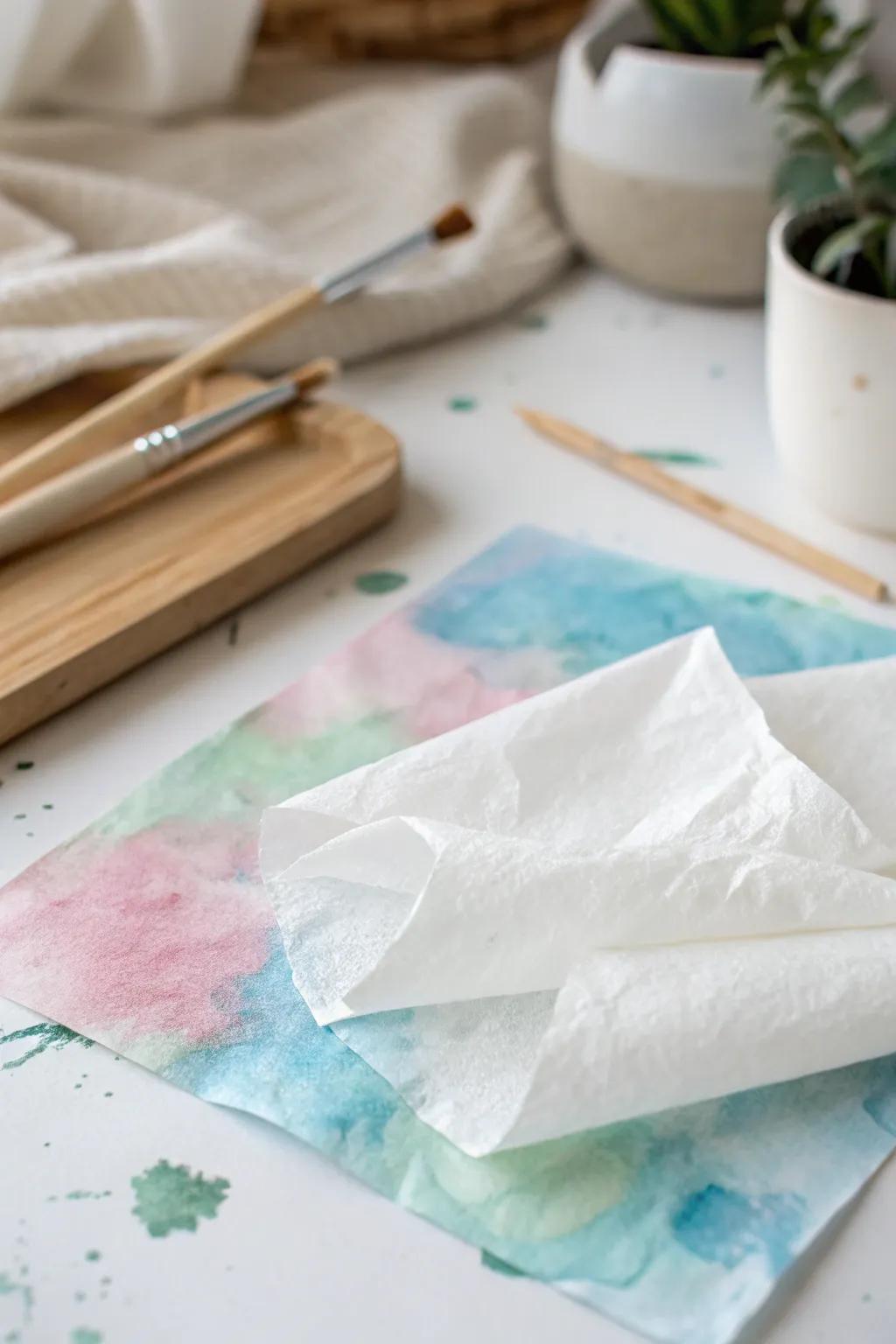 Uncover the art of understated textures with the enchantment of deep freeze paper patterns on pastel canvases.
