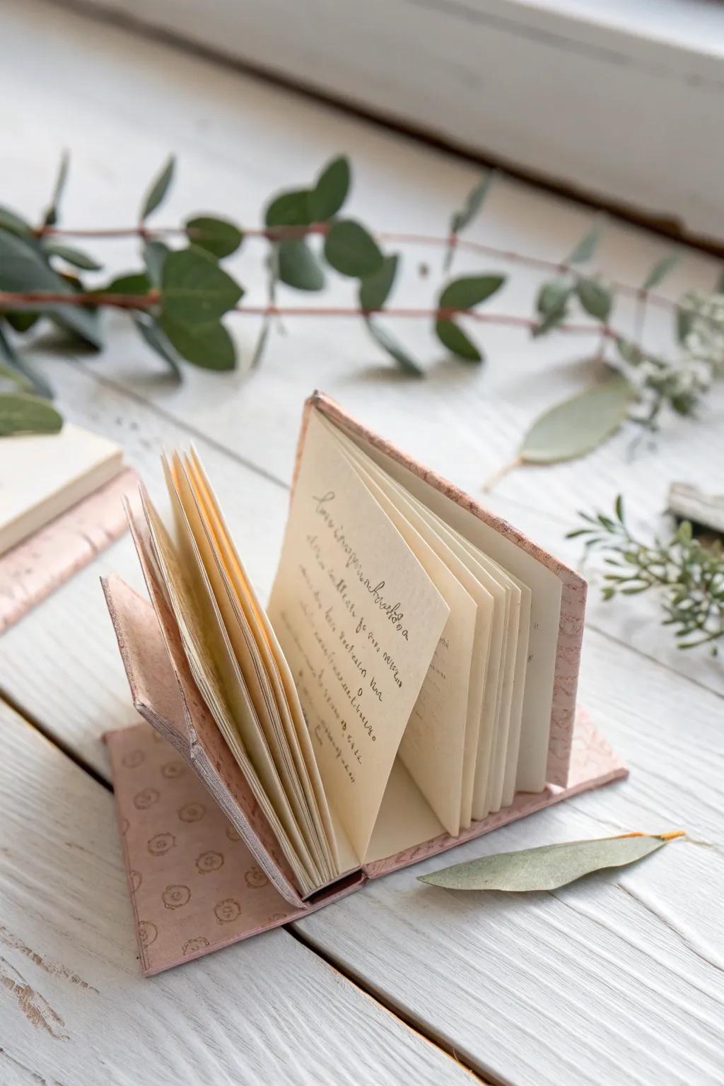 Submerge into a realm of narratives through this charming miniature paper scroll, a flawless unification of artistry and inventiveness.