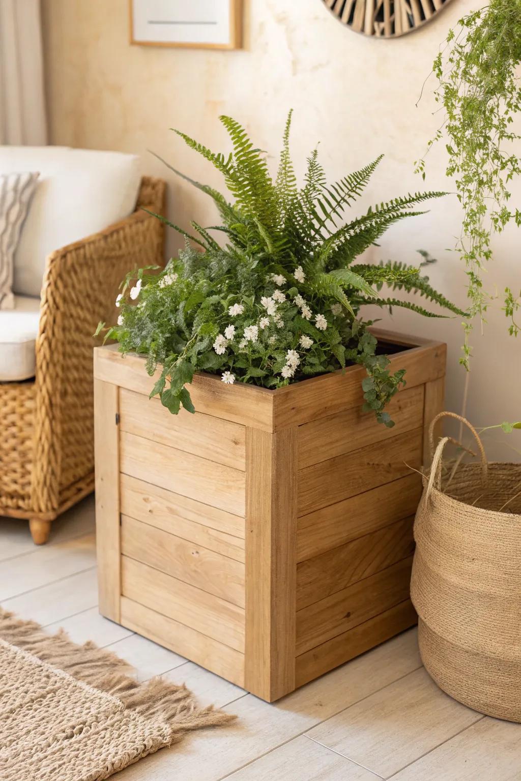 Transform your corners into lush green havens with elegantly crafted corner planter boxes. 🌿✨