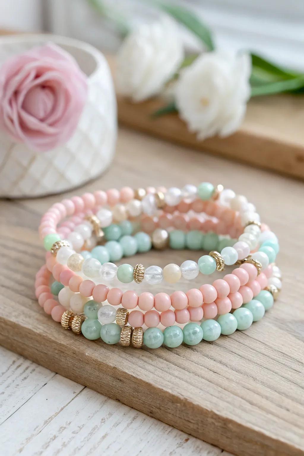 Embrace the bohemian ethos with this superlative stratified circumvolution bracelet, a flawless fusion of plainness and organic pulchritude.