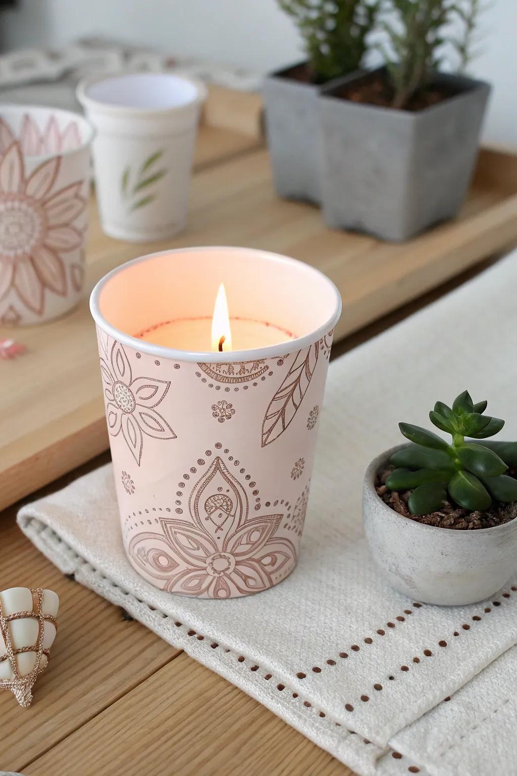 Transform a simple plastic cup into a stunning centerpiece using these artistic luminary holder ideas.