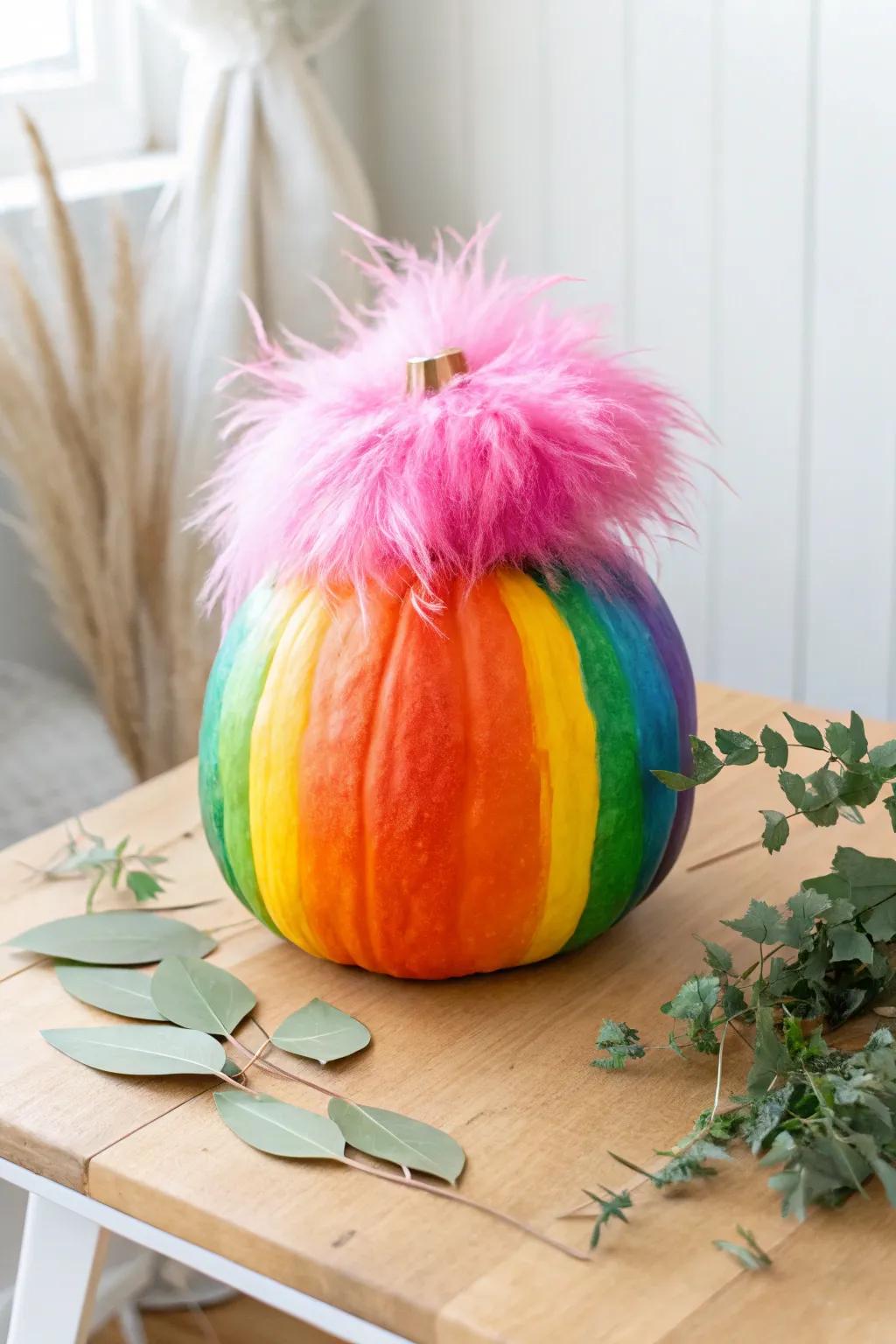 Unleash your inner artist with this Wacky Haired Figure pumpkin makeover! 🎨🎃 #PumpkinArt #ScandiBoho