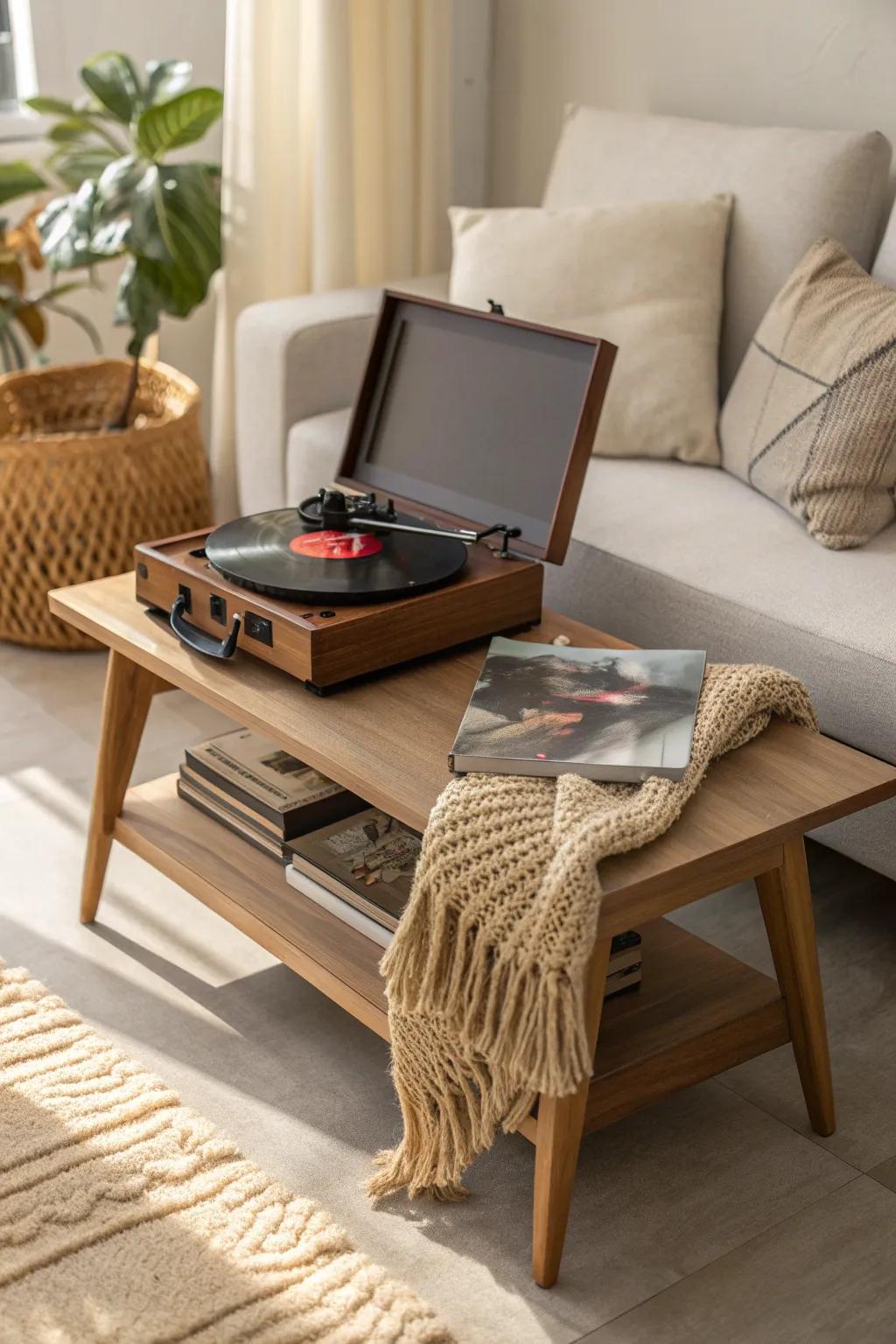 Spin into joy: Allow the music to establish the atmosphere for your rainy-day dance gathering!