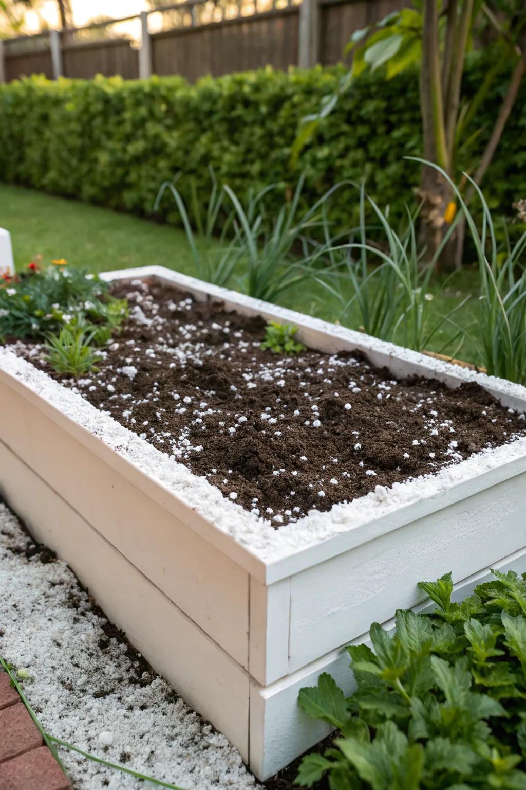 Elevate your garden's beauty and health with perlite magic! ✨🌿 #ScandinavianGardening #BohoChic #GardenGoals