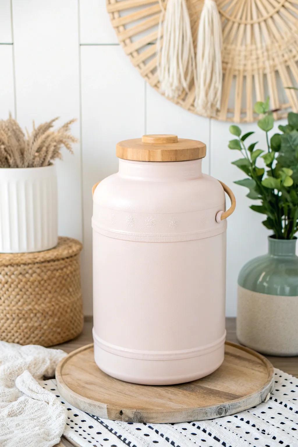 Elevate your pet's mealtime with stylish simplicity 🌿🐾 #PetFoodStorage #UpcycledBeauty