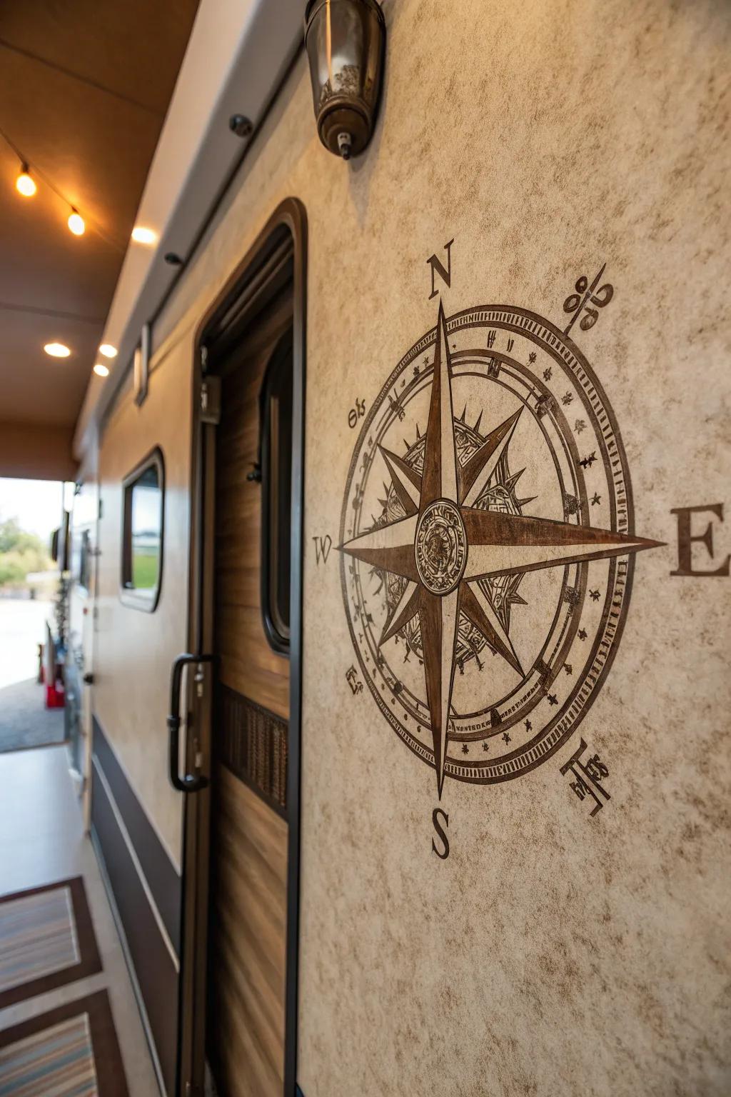 Enhance your RV's style with a touch of adventure and craftsmanship.