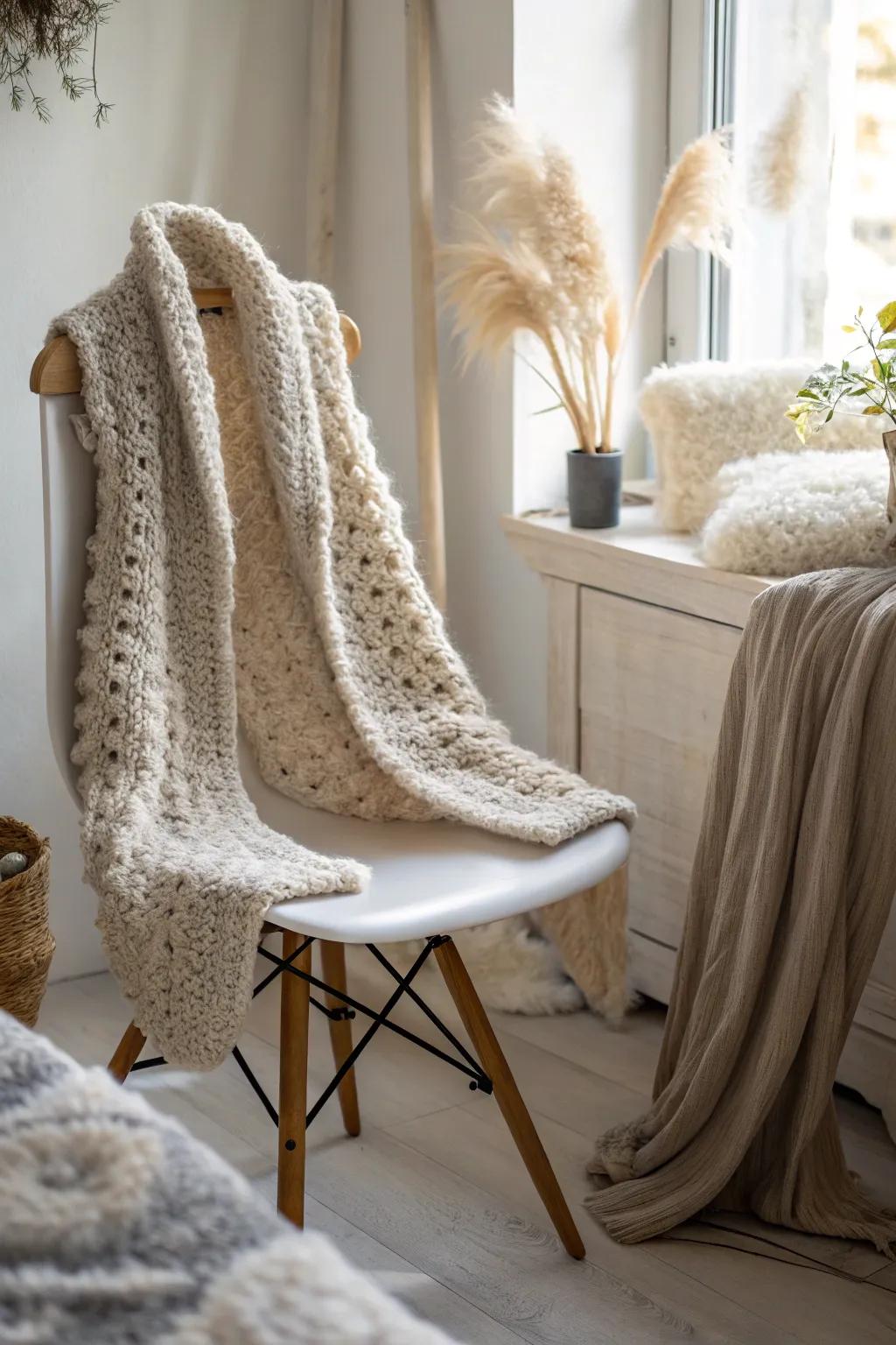 Elevate your style with the comforting elegance of a handcrafted soft overcoat. Perfect for adding a touch of texture to any outfit!