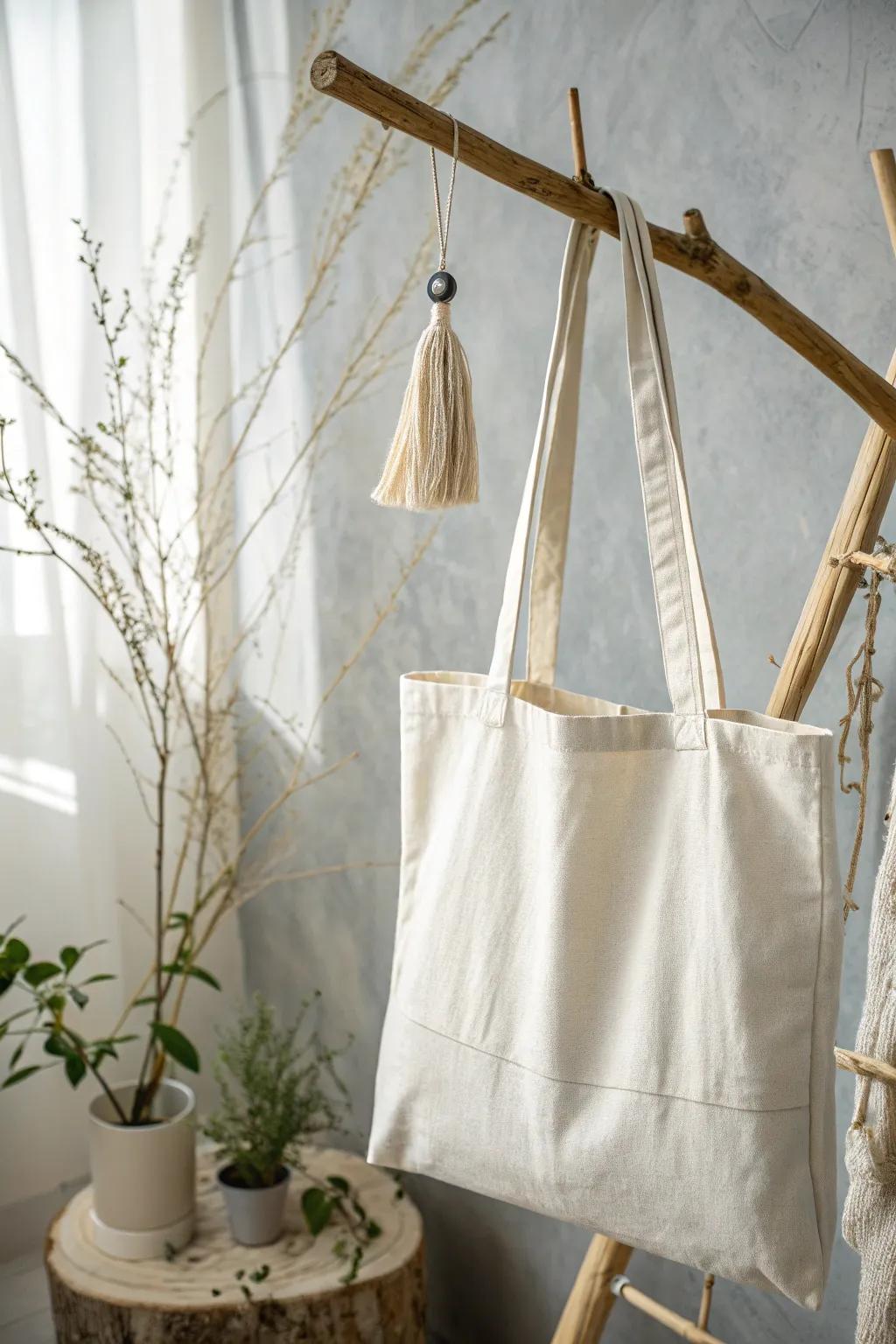 Embrace the beauty of simplicity with this elegantly designed minimalist tote bag.