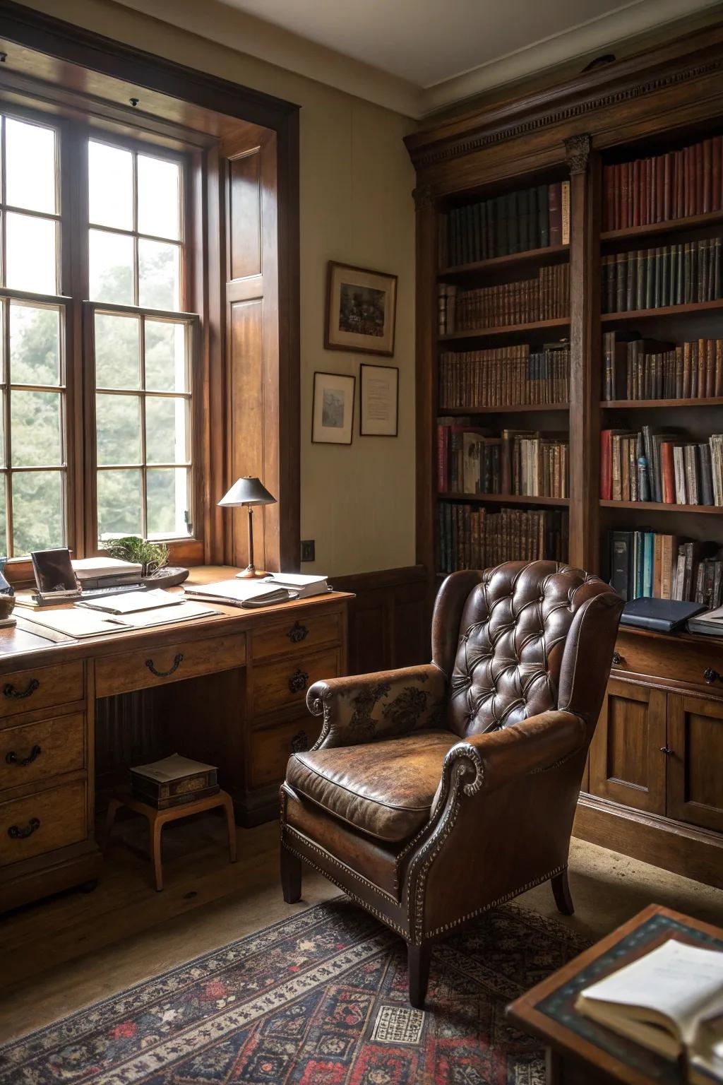 A cozy reading alcove for relaxation and inspiration.