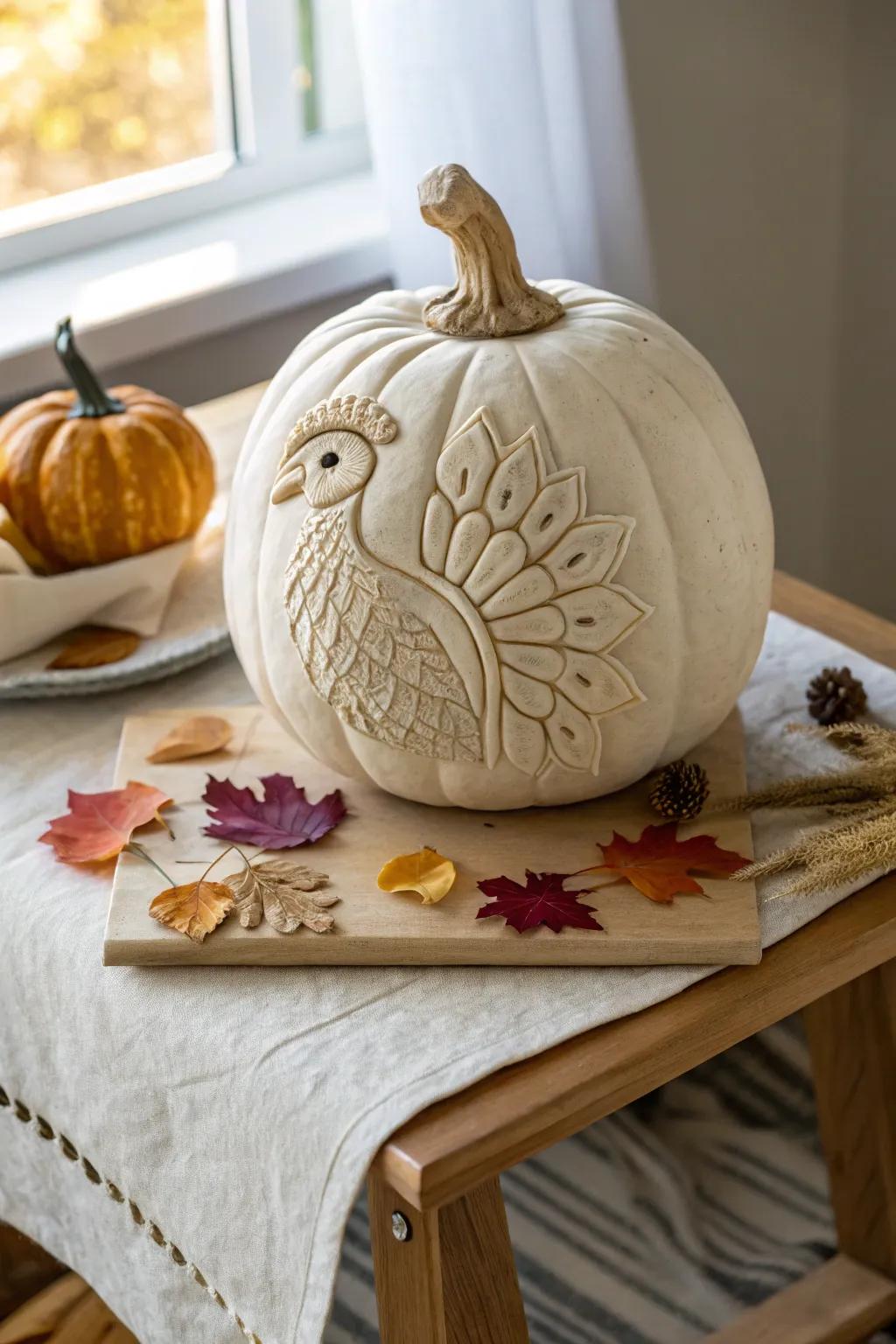 Elevate your autumnal ornamentation with minimalist elegance and handcrafted charm. 🍂✨ #PumpkinArtistry #ScandiBoho