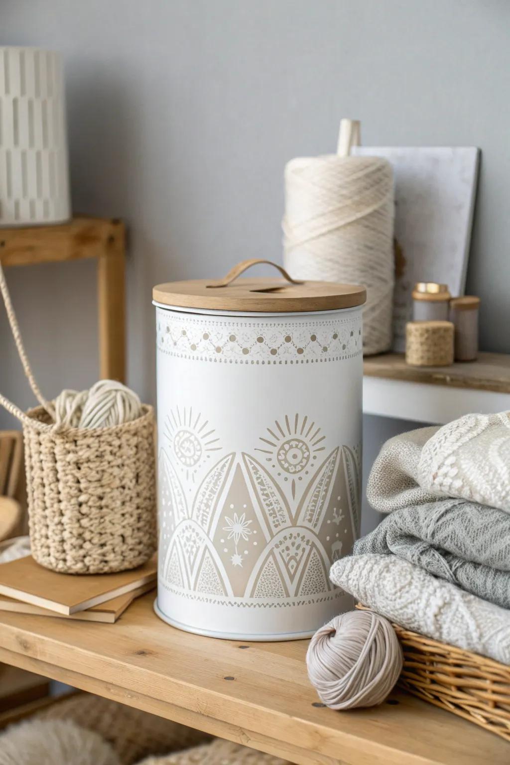 Transform your old paint cans into chic storage solutions with a minimalist-boho flair!