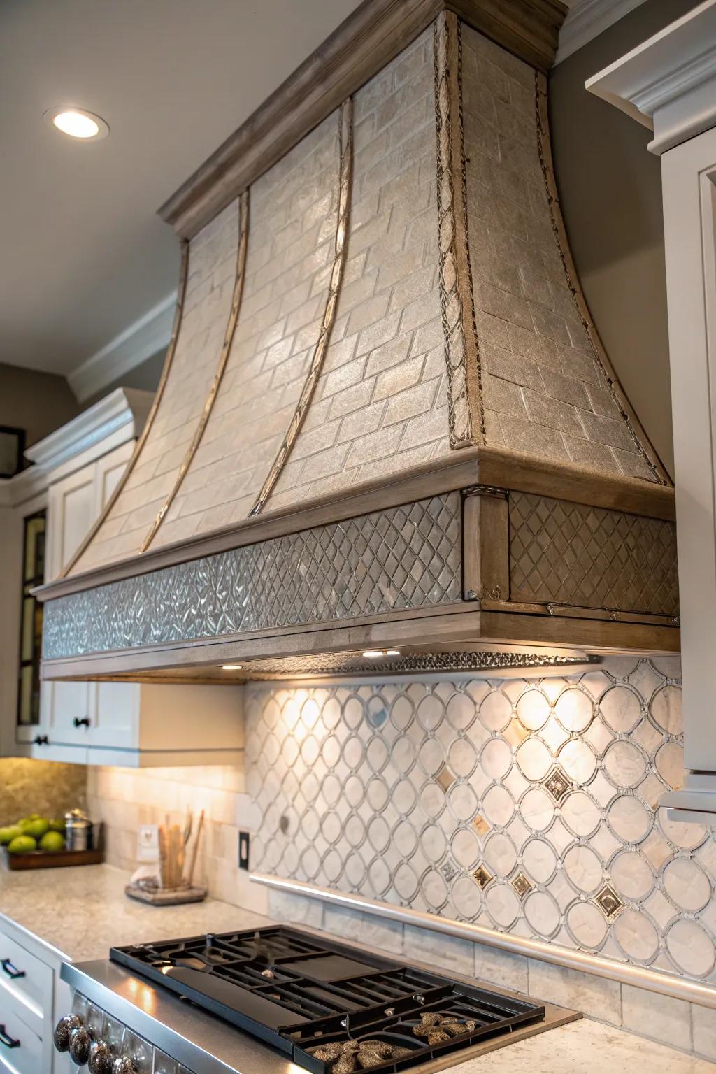 Elevate your kitchen with a structured range hood that speaks volumes.