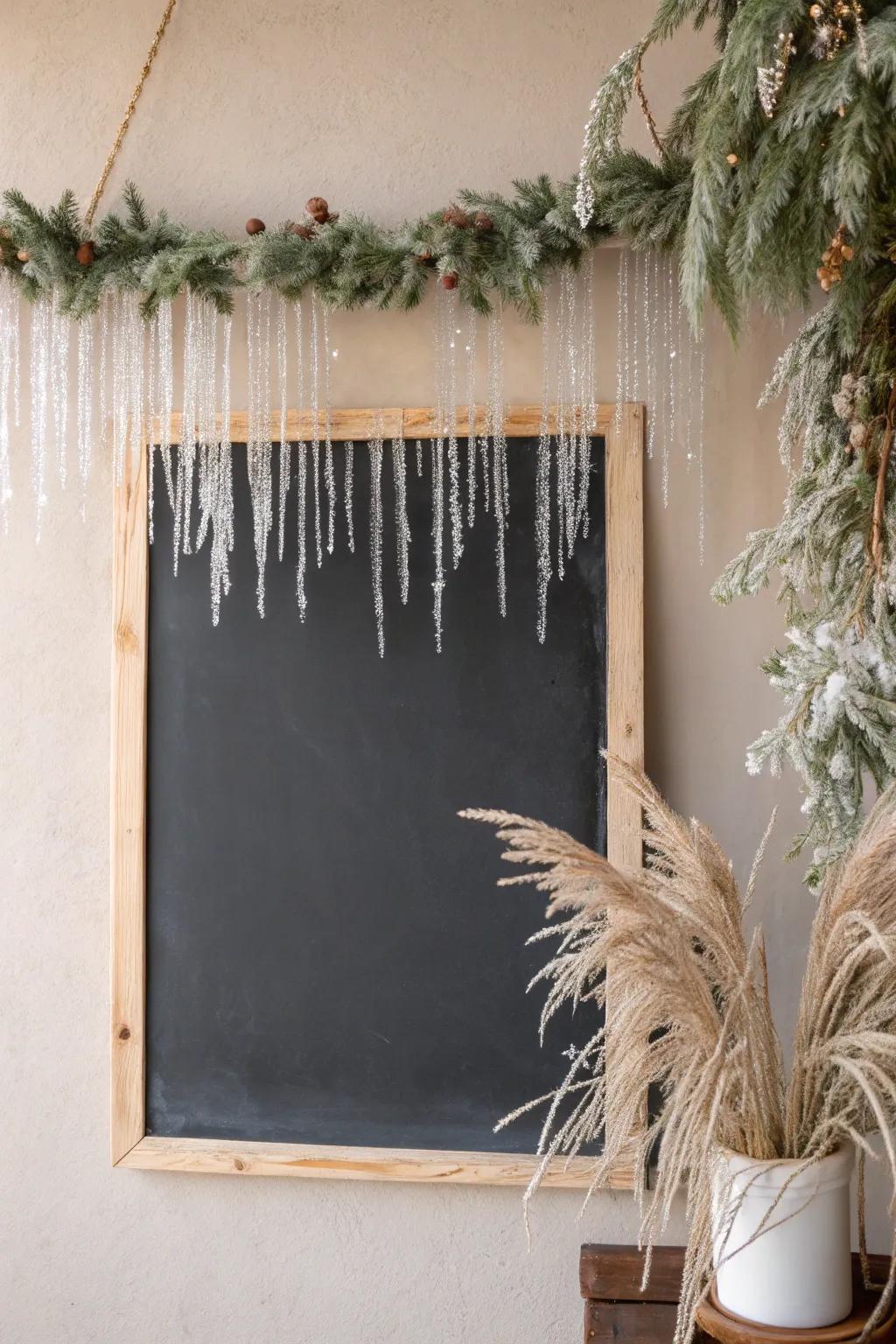 Embrace the chill through a frosty icicle boundary upon your winter drawing board, ideally suited to a snug Scandinavian flicker.