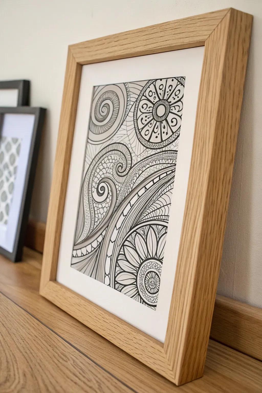 Elevate your ambiance through the timeless allure of zentangle art—where unpretentiousness intersects with intricate design.