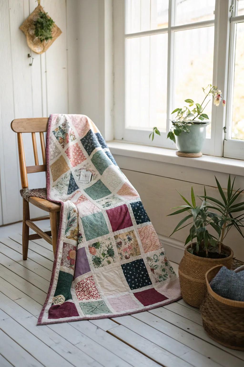 Transform your textile remnants into a snug blanket masterpiece—where old memories meet fresh starts.