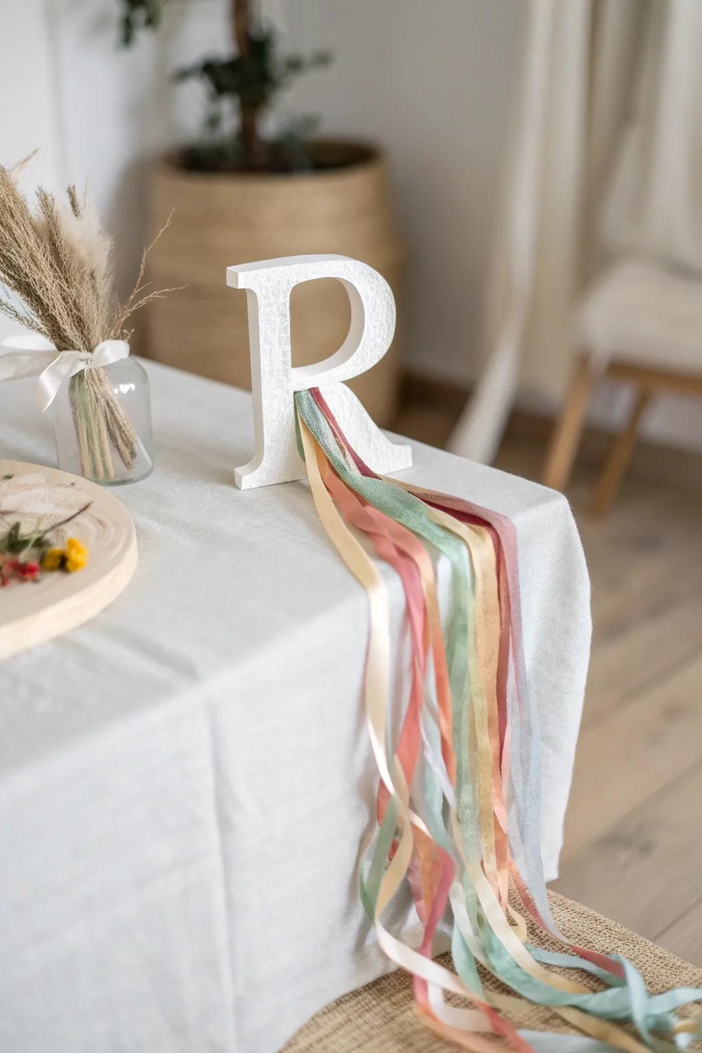 Embrace simplicity and elation via a cascade of chromatic ribbons.