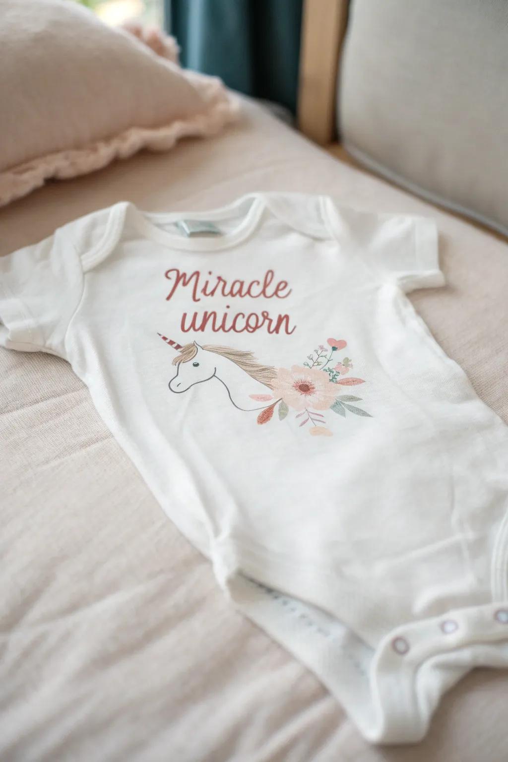 Embrace the wonder of new beginnings with our 'Magic Unicorn' design – where magic meets minimalism.