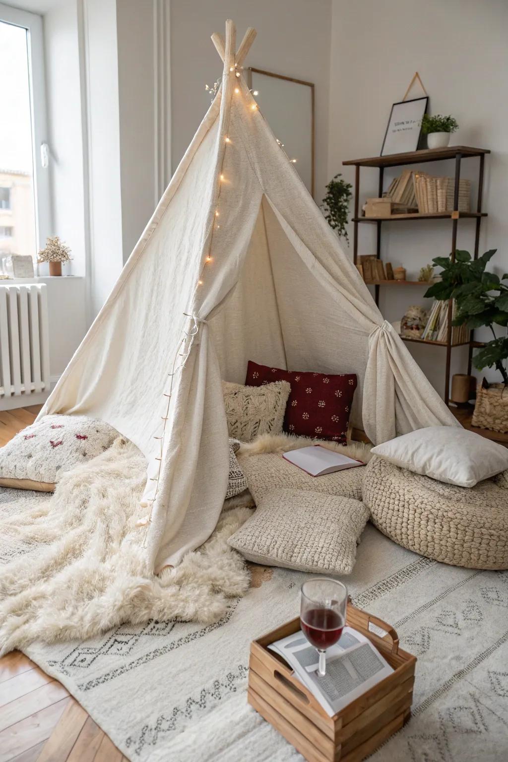 Escape into refinement with a grown-up hideaway, where simplicity encounters sophistication.
