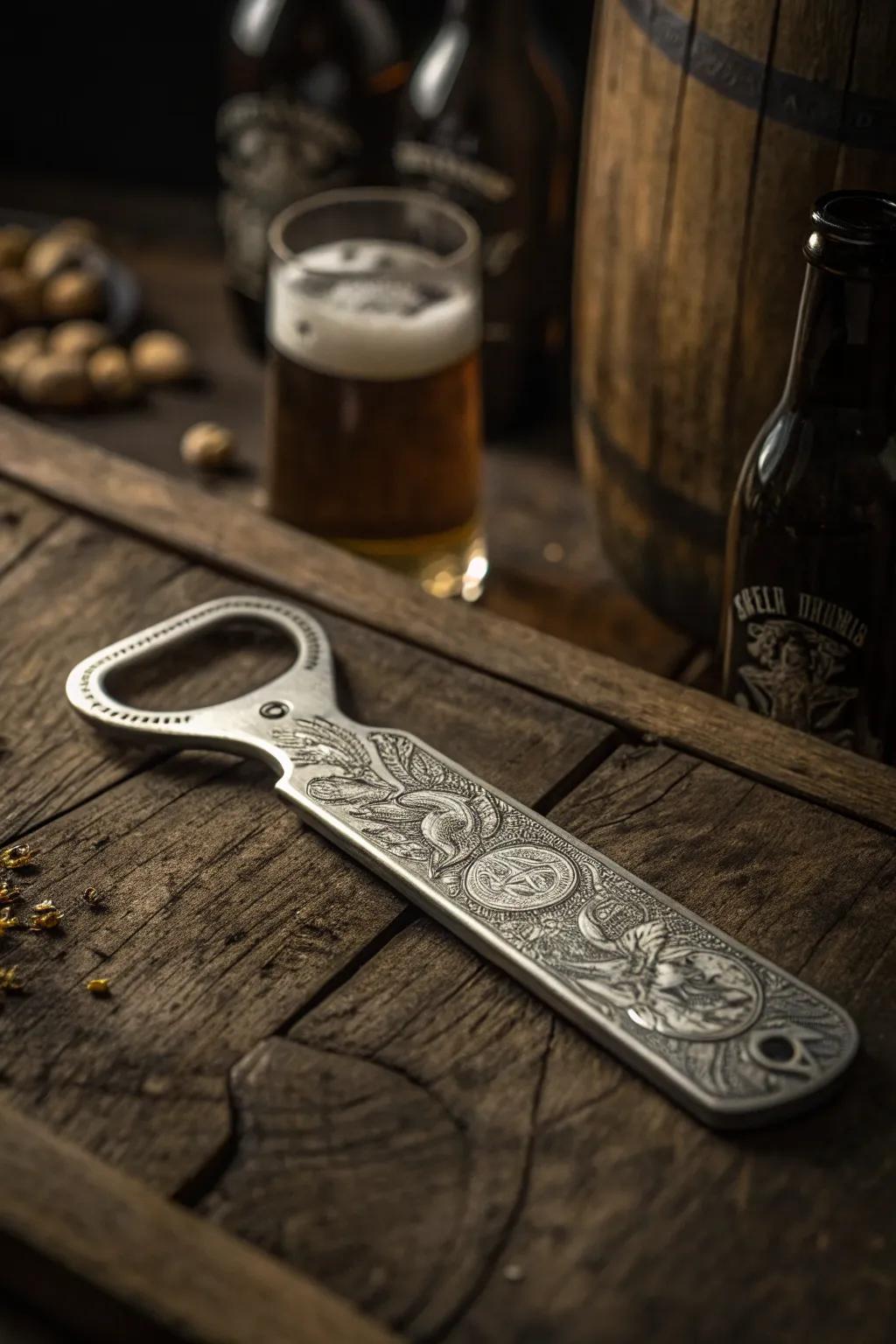 Illuminate your evenings with this exquisite glow-in-the-dark bottle lifter, where artistry meets functionality.