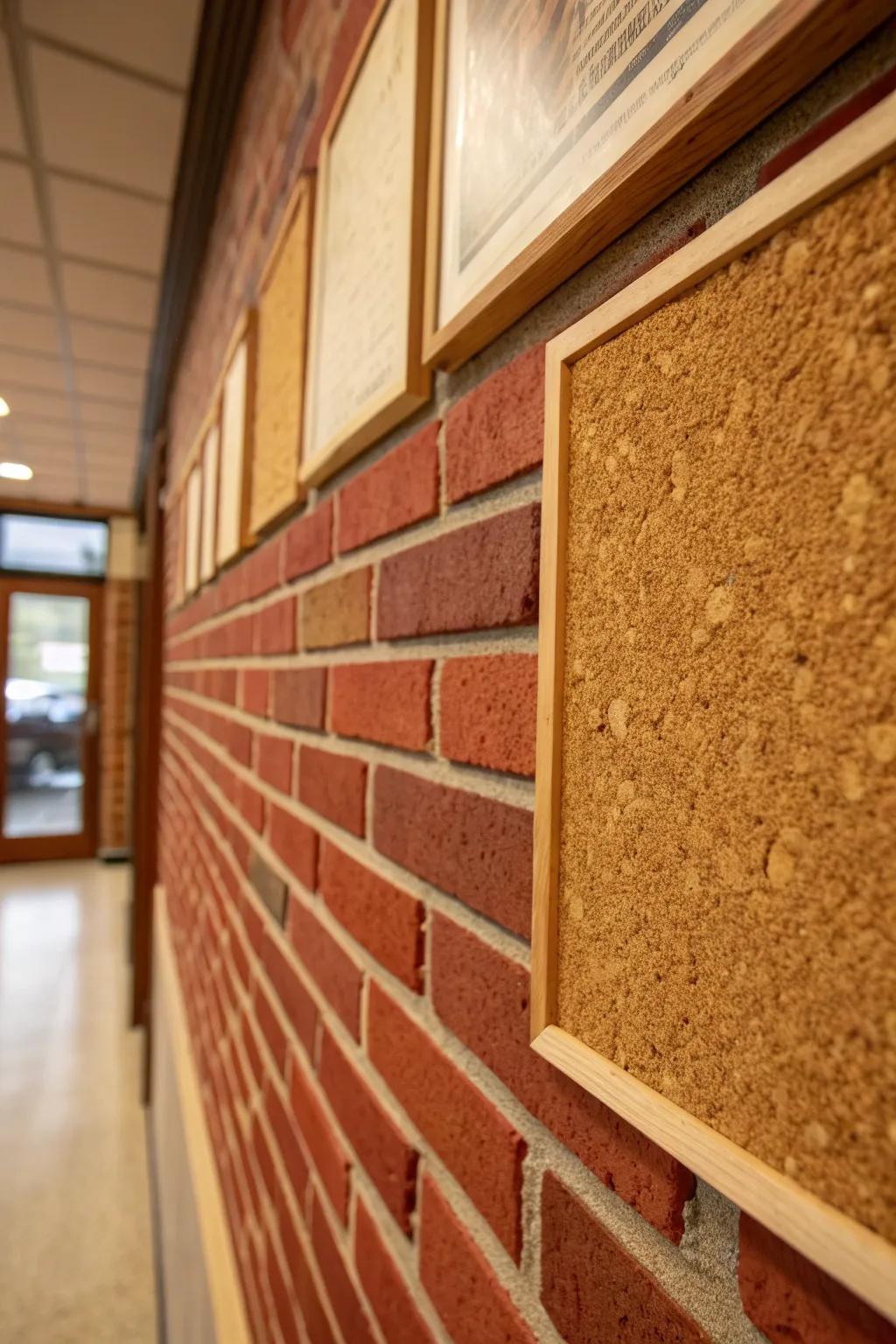 Elevate your workspace with the perfect blend of rustic charm and functional design: the Brick and Cork Combo.