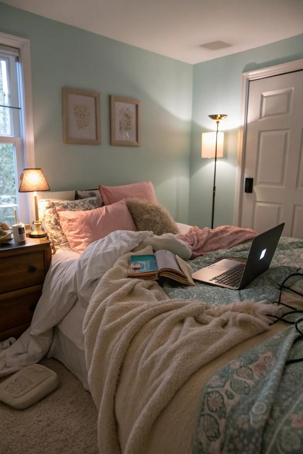 A digital detox sector fosters enhanced sleep and relaxation.