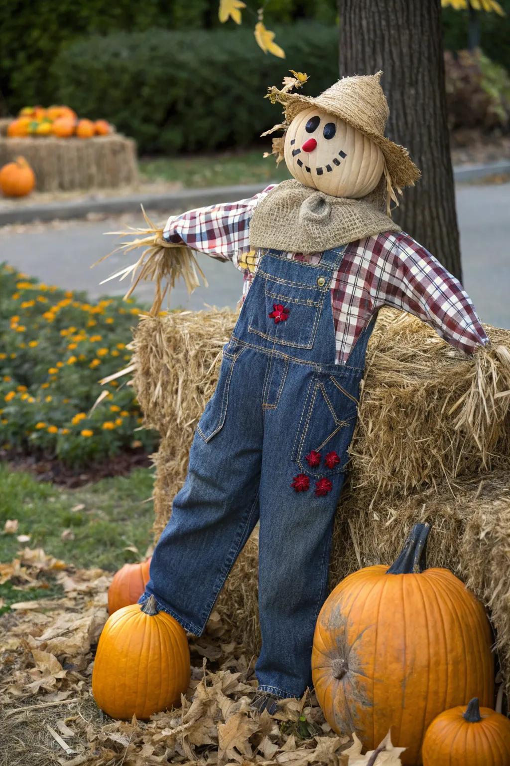 Astound your area with a handmade scarecrow that alters with the periods!
