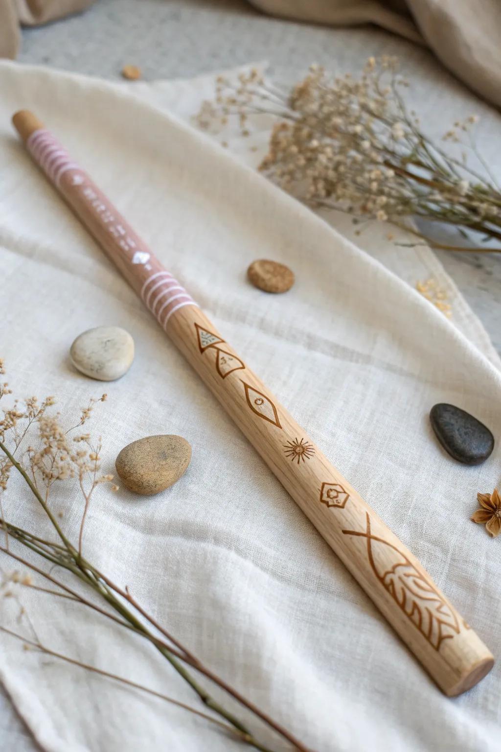 Infuse a soupçon of enchantment into your ornamental accoutrements through mystical rune-pigmented wands.