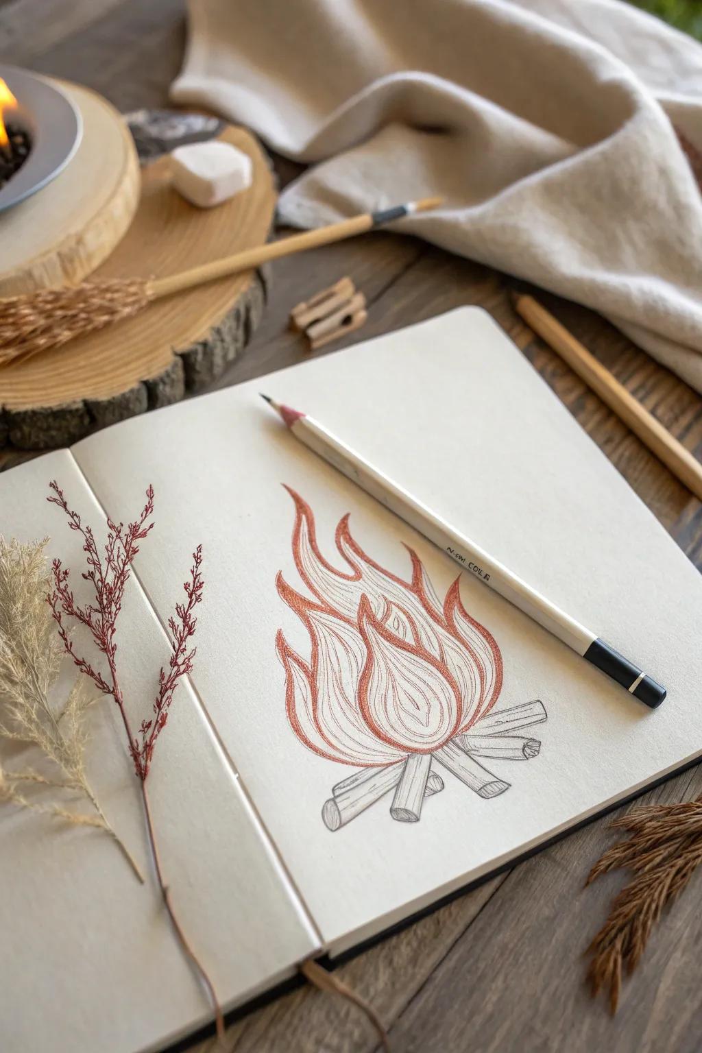 Ignite your creative spark with the warm hues of prancing illumination.