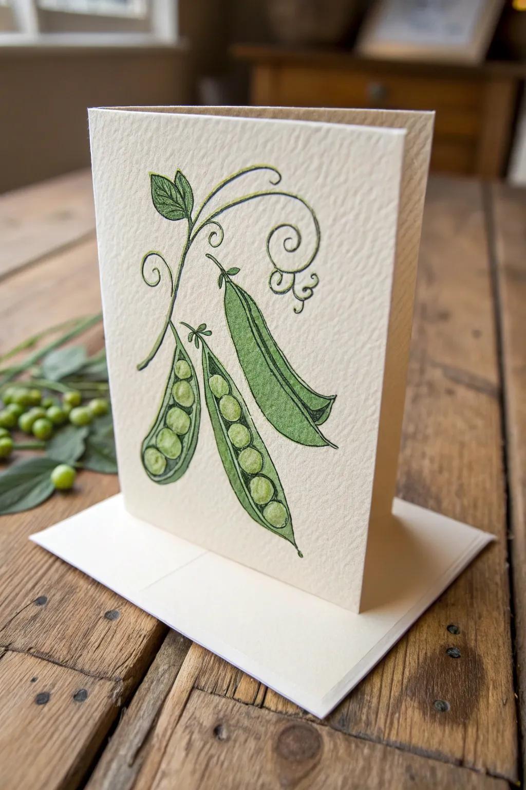 Celebrate the special bond with a handcrafted 'Family Duo' Father's Day card, great for those who value timeless artistry.