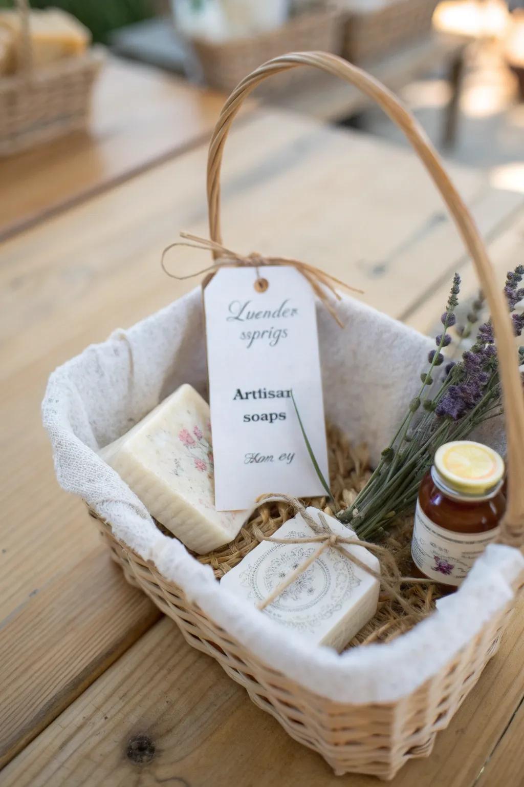 Add a personal touch to your gift with a handwritten paper dedication tag.