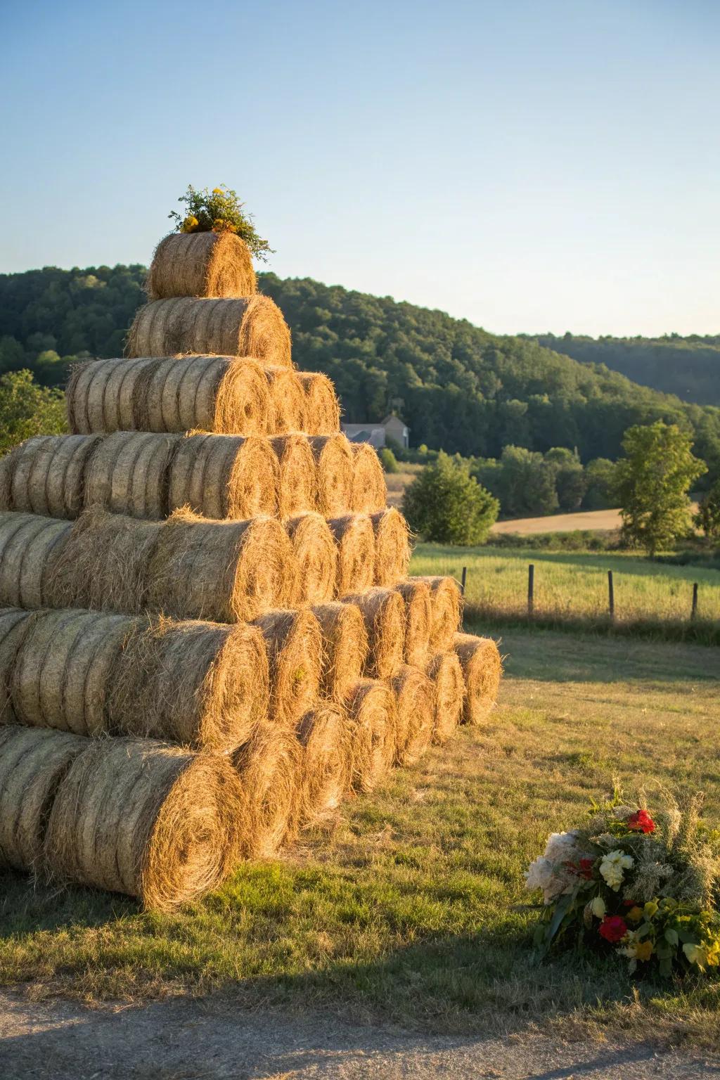 Craft a Goat's Playground: Hay Block Masts for Adventure and Nutrition.