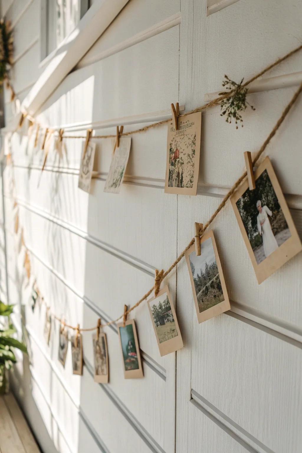 Effortlessly chic: Display your memories with a ribbon of elegance.