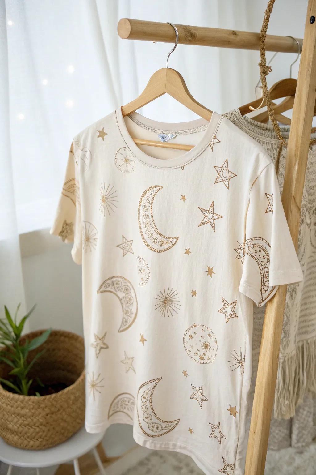 Embrace the night with mystical symbols—wear the magic of crescent moons and stars.
