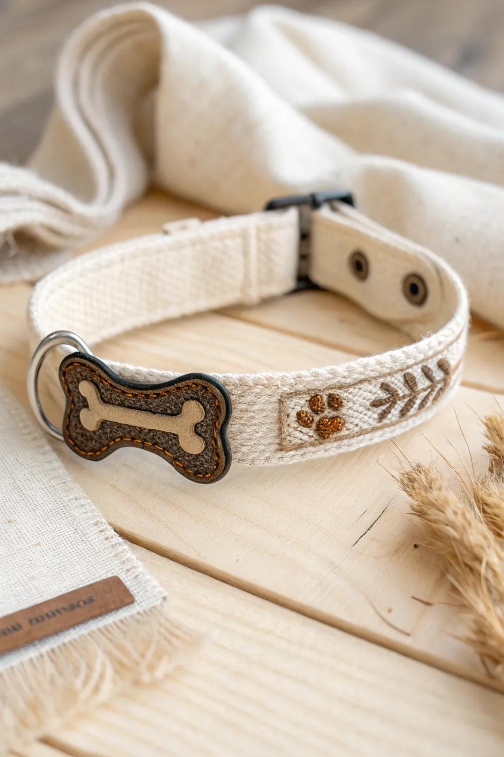 With handcrafted iron-on appliqués, you can add a touch of charm to your pet's style.