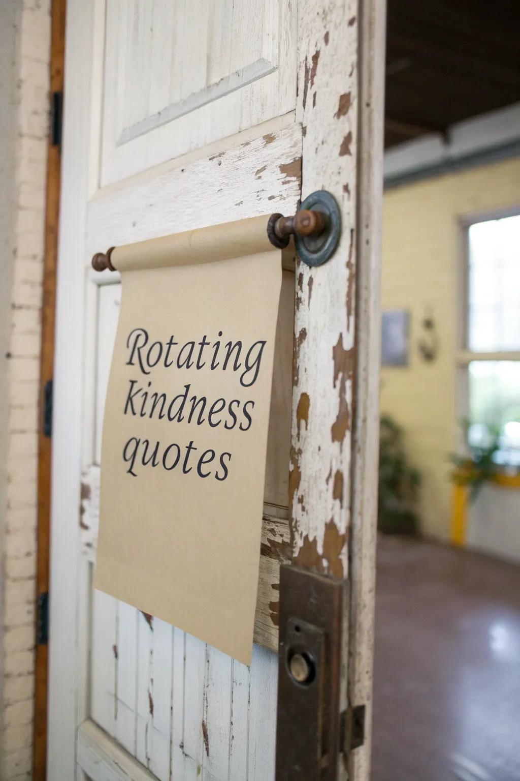 A quote display adds tradition.