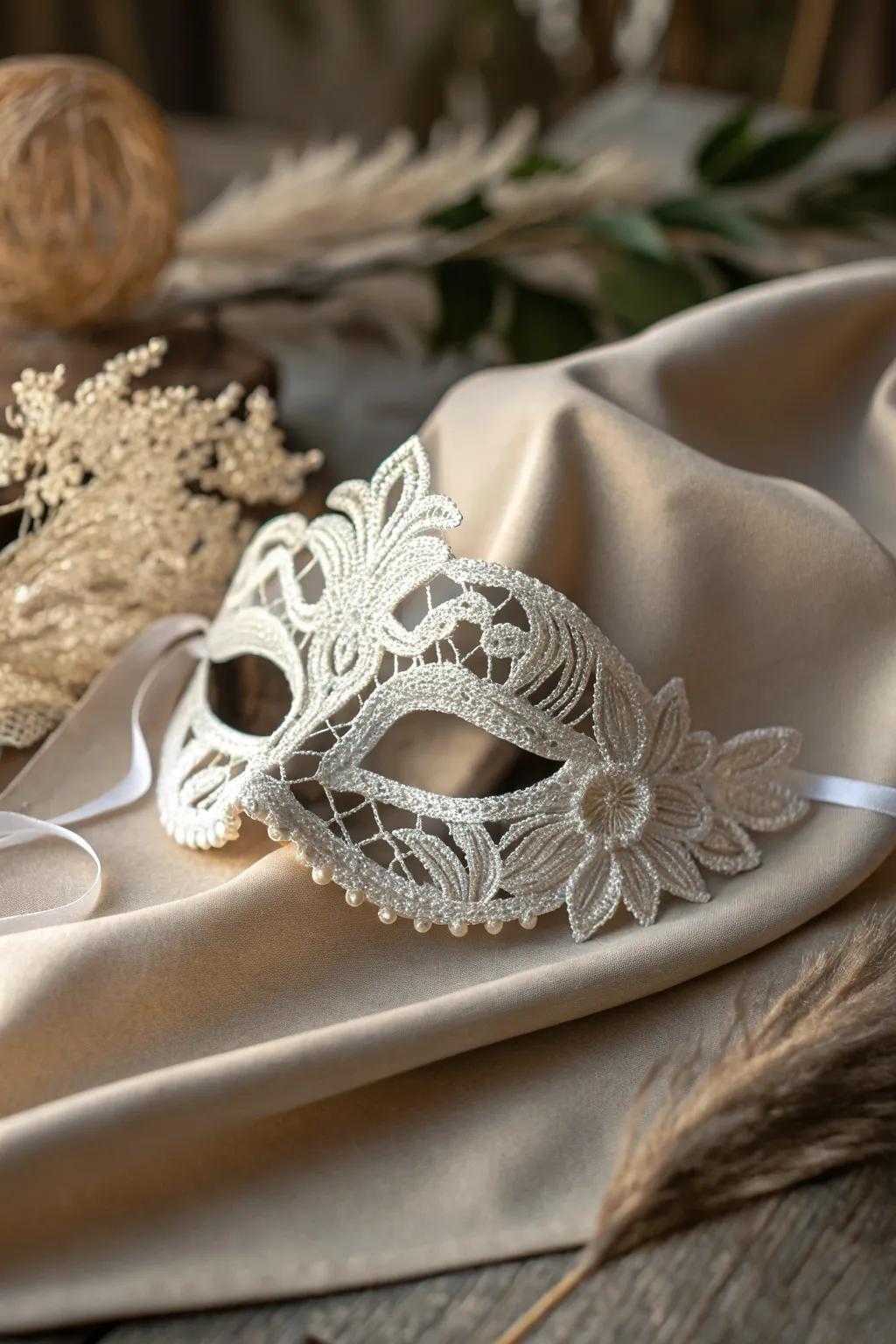 Embrace the romance of lace overlays for a hint of elegance and sophistication.