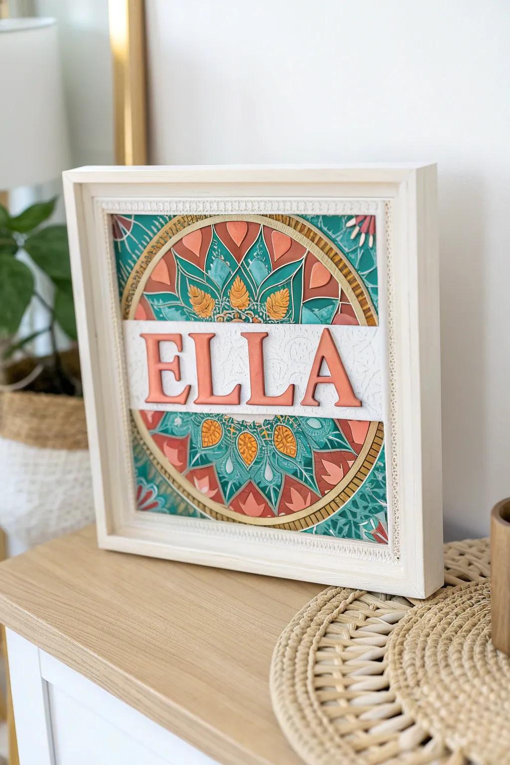 Transform your title into a mesmerizing revolving image masterpiece, intermixing straightforwardness and vibrant elegance. #NameArt #ScandinavianStyle #BohoChic