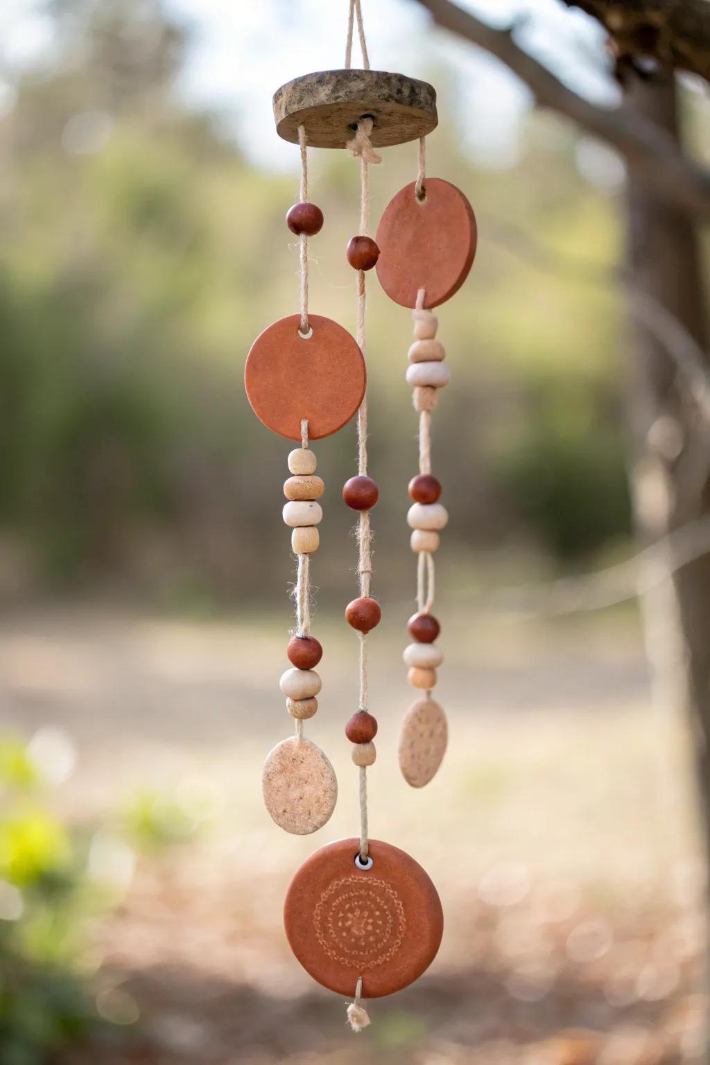 With bespoke clay eolian carillons blending minimalist grace with boho allure, embrace serenity.