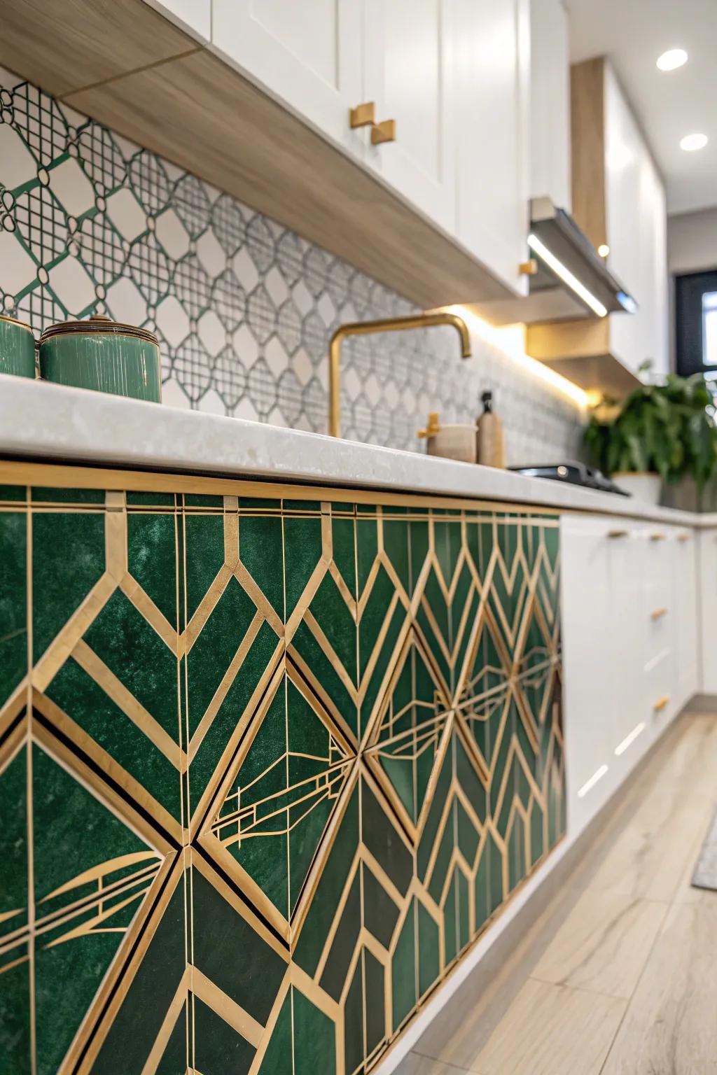 Metamorphose your culinary space into a timeless masterpiece via a Fine Art Nuance-inspired backsplash.