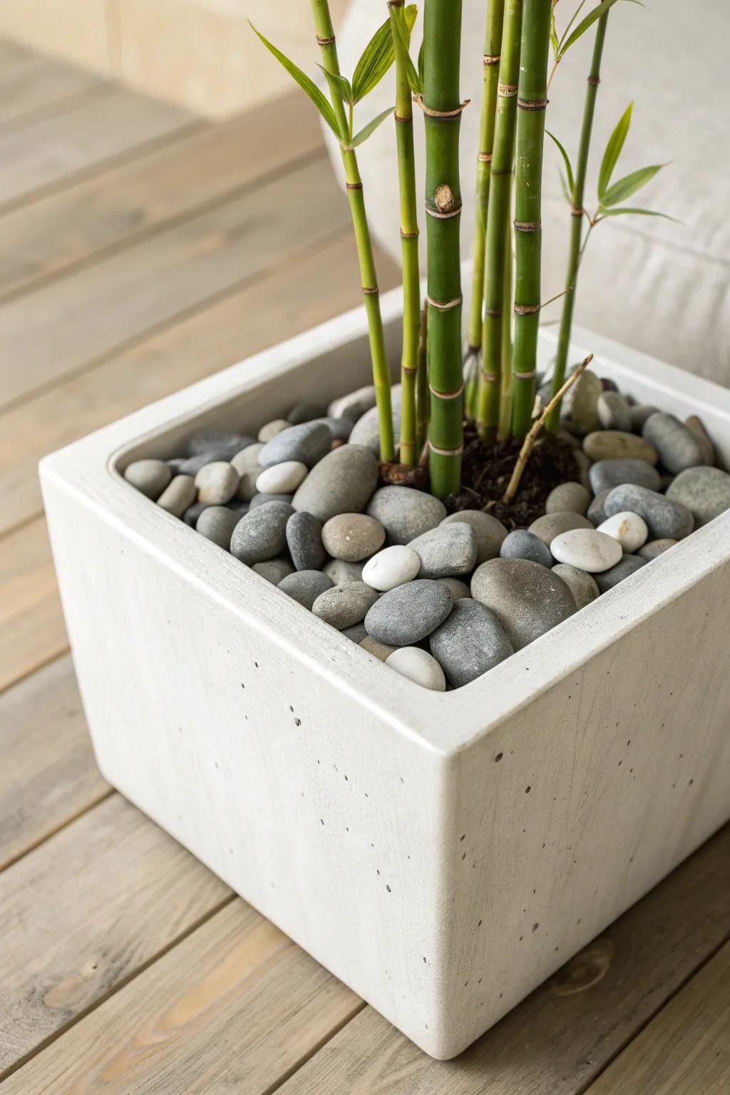 Create a serene escape with this zen-inspired planter. Perfect for adding a touch of tranquility to your space.