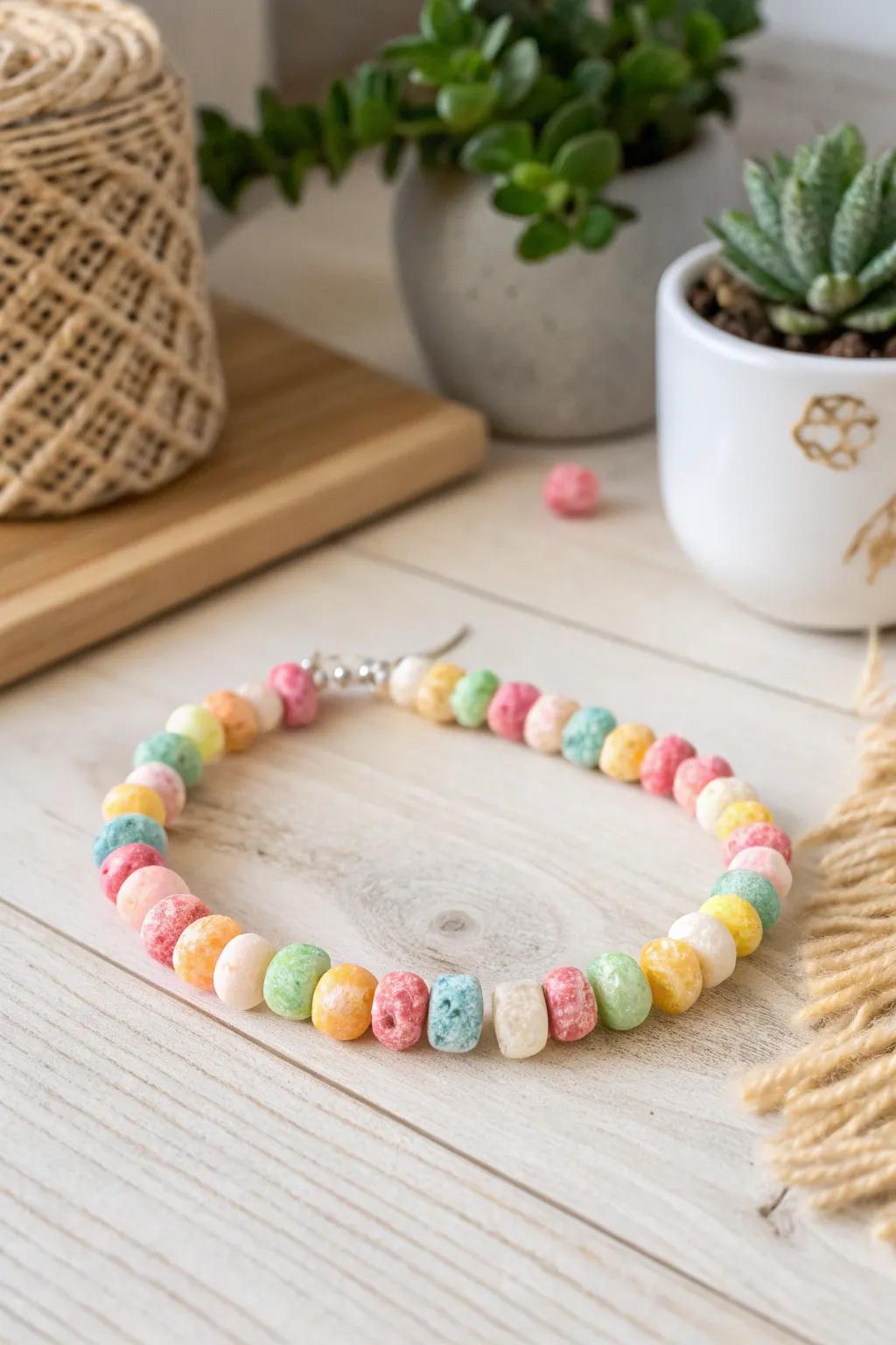 Fashion your treats: A chic divergence on ingestible bracelets, where plainness encounters playful indulgence.