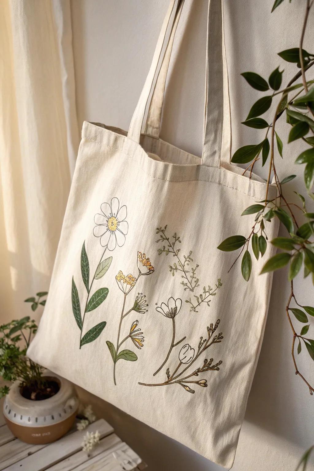 Embrace spring with this artisan-crafted carryall, where minimalism encounters nature's charm.