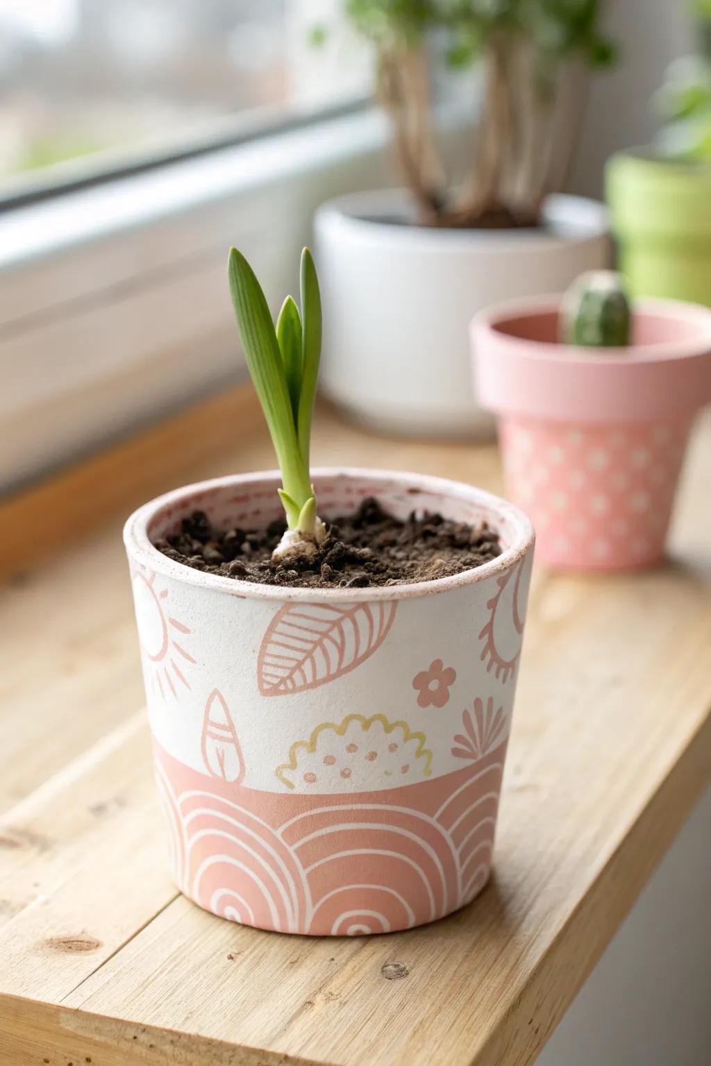 Cultivate memories with painted seedling holders – a charming gift idea for your grandchildren.