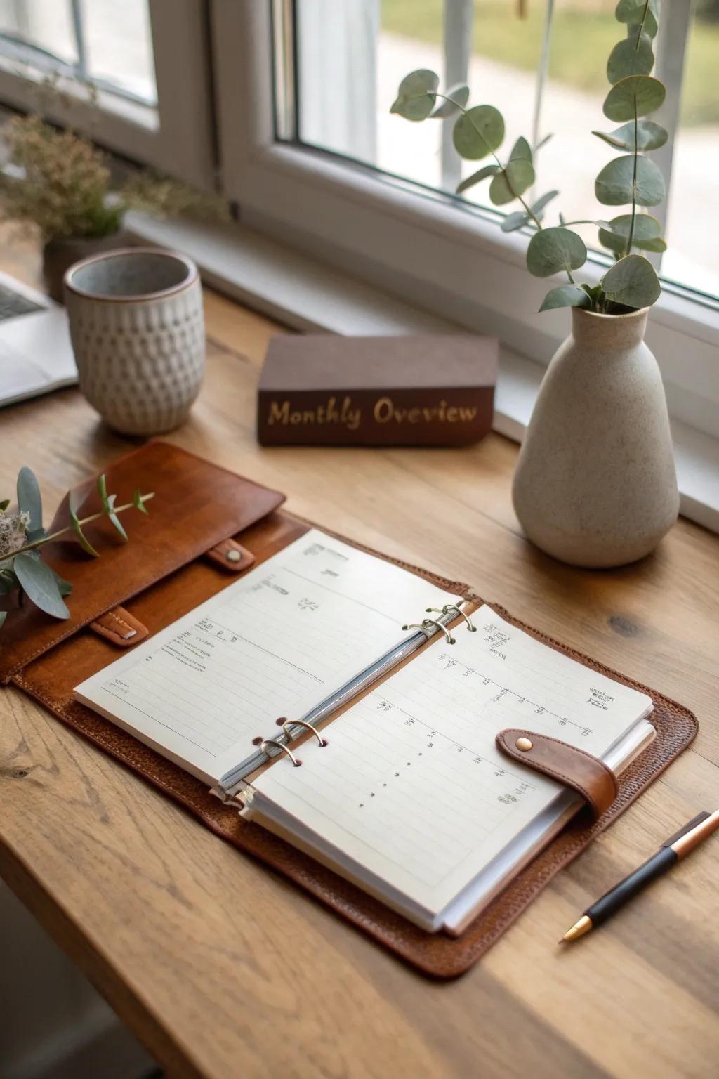 Start your month with clarity and style—discover the beauty of a minimalist monthly overview.