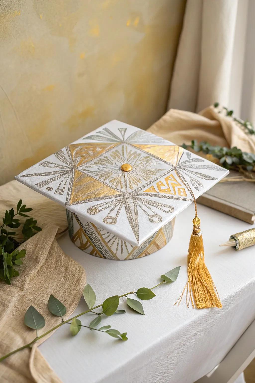 Shine bright with a metallic marvel—graduate in style!