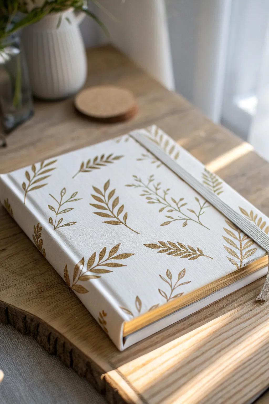 Gleaming Glamour: With the opulence of metallic accents, elevate your reading experience.