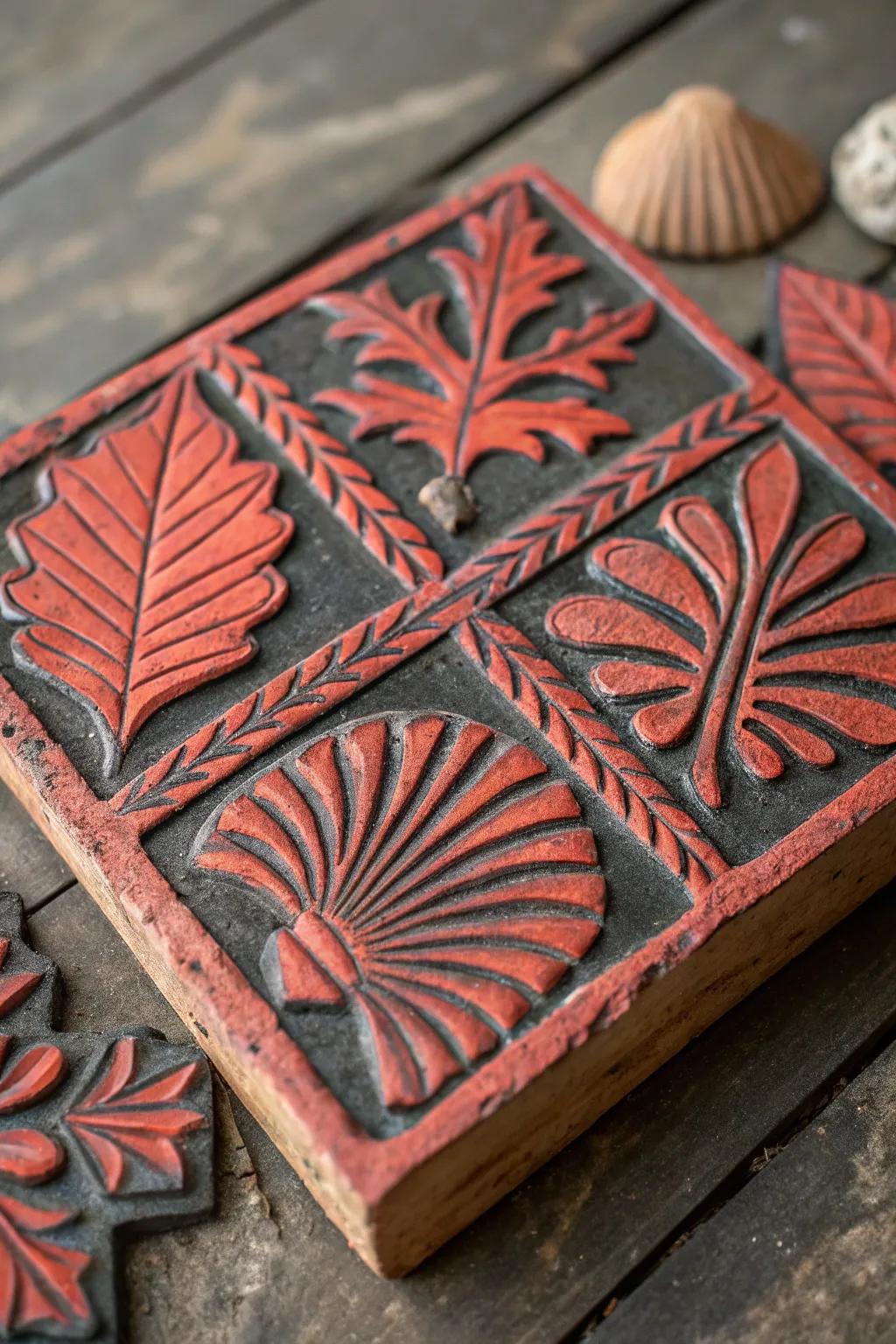 Capture the adventure: Nature's marks in handcrafted clay.